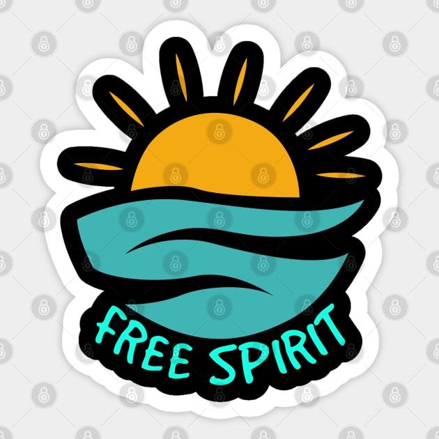 Free spirit Sticker by Coreoceanart